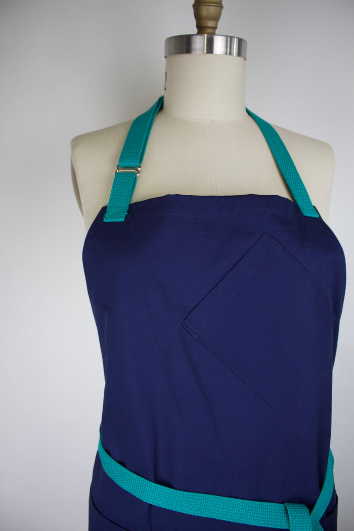 Navy Canvas Professional Heavy Duty Apron