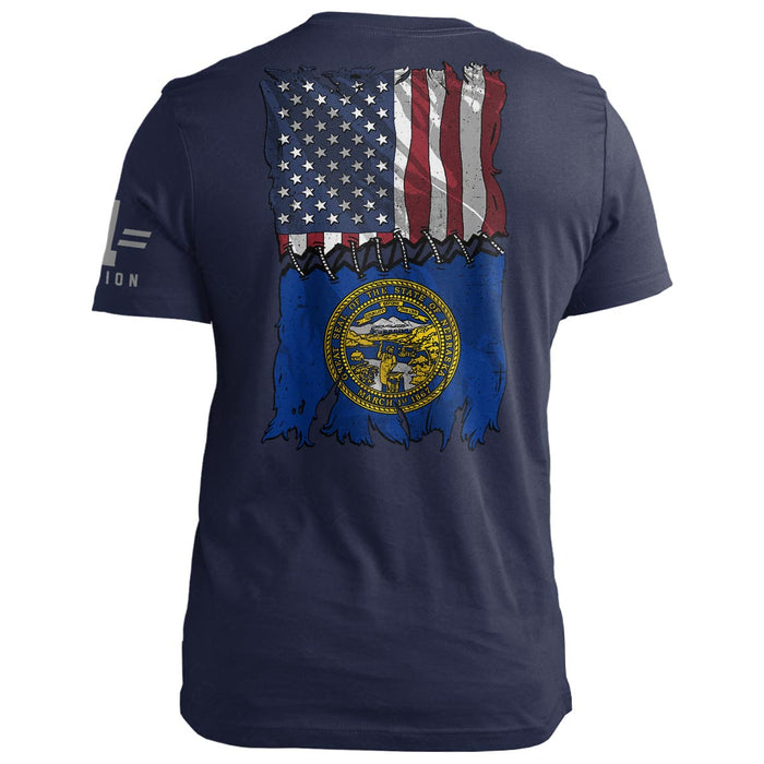 Nebraska Stitch Flag USA