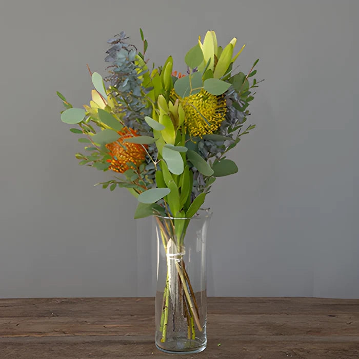 Neena Yellow Tropical DIY Flower Kit In a Vase