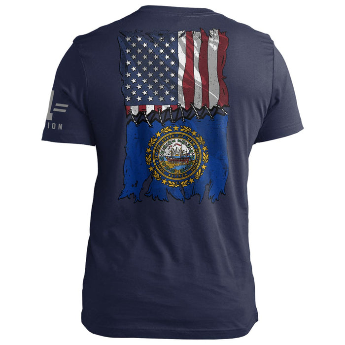 New Hampshire Stitch Flag USA