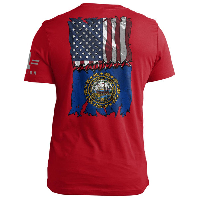 New Hampshire Stitch Flag USA
