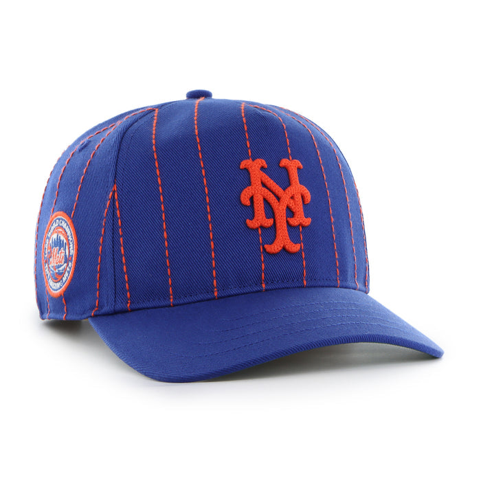 New York Mets Cooperstown Rawlings Pinstripe '47 HITCH