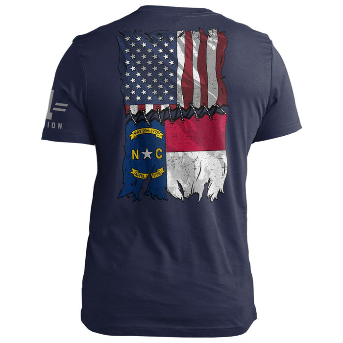 North Carolina Stitch Flag USA