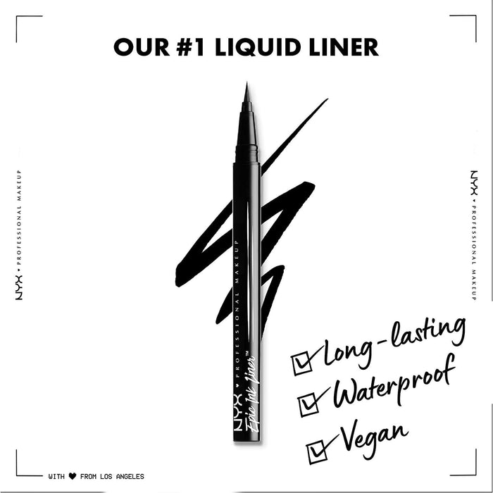 NYX Epic Ink Eyeliner Waterproof 0.03oz/ 1ml - ikatehouse