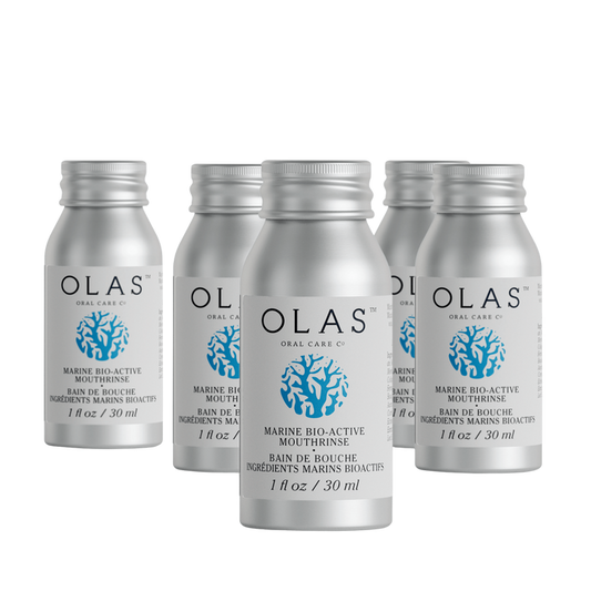 OLAS-Olas Marine Bio-Active Mouthrinse-5 Pack 30Ml Aluminum Bottles-Body-OLASMouthrinse-30mL-5-Pack-The Detox Market |