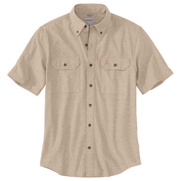 ORIGINAL FIT SHORT SLEEVE SHIRT - 256-Dark Tan Chambray | Carhartt 104369