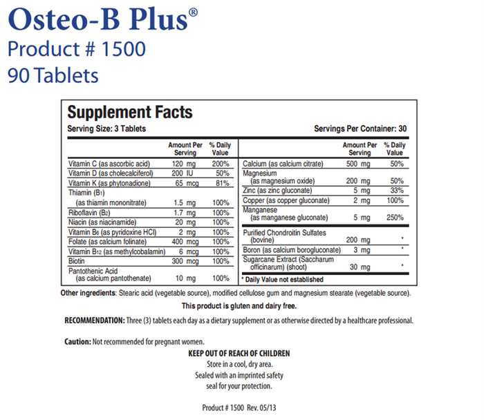 Osteo-B Plus by Biotics Research