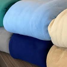 OXFORD MICROPLUSH FLEECE BLANKET / LIGHT BLUE / QUEEN