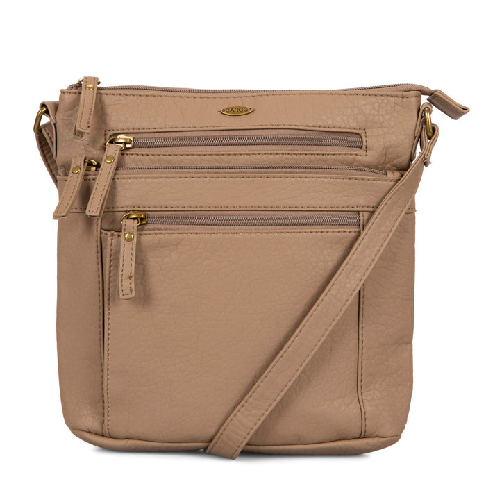 Pebbled N/S Crossbody Bag - Bentley