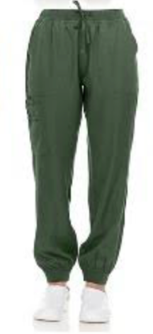 Pepino Uniforms Unisex Elastic Waist Cargo Stretch Jogger Scrub Pants