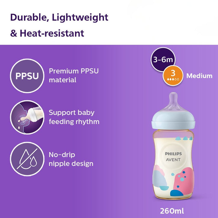 PHILIPS AVENT Philip Avent Natural Response Bottle PPSU 110oz/330ml | Isetan KL Online Store