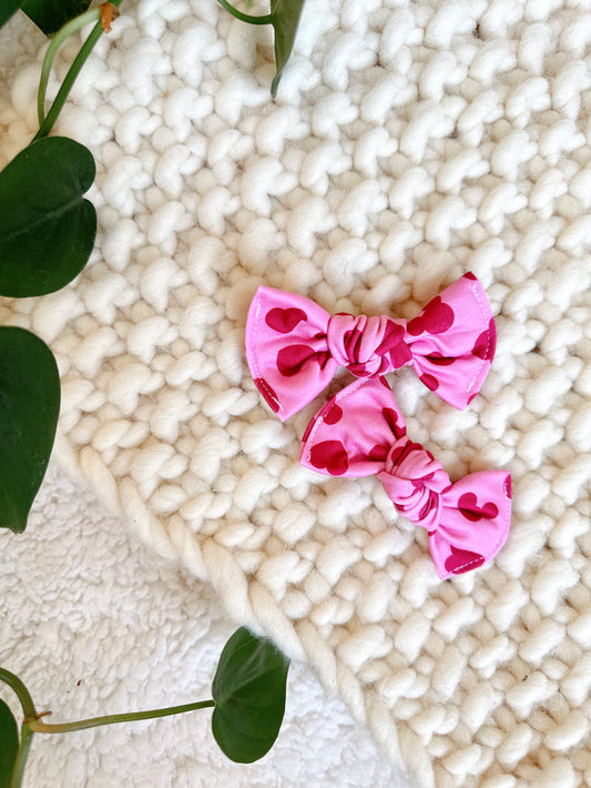 Pigtail Clip Set - Mouse Hearts