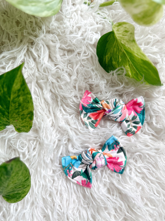 Pigtail Clip Set - Wildflowers