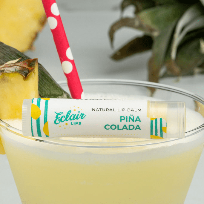 Pina Colada lip balm from Cashmere & Cocktails blog