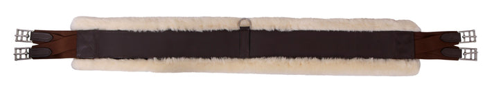 Platinum Leather Girth Removable Sheepskin backing