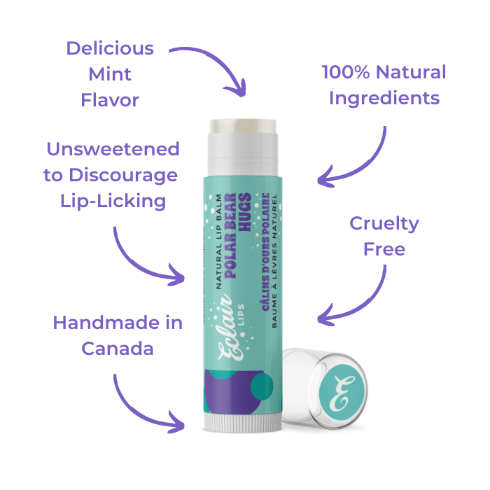 Eclair Lips Polar Bear Hugs lip balm - Natural & Cruelty-Free