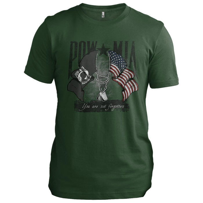 POW/MIA Flags Crossed