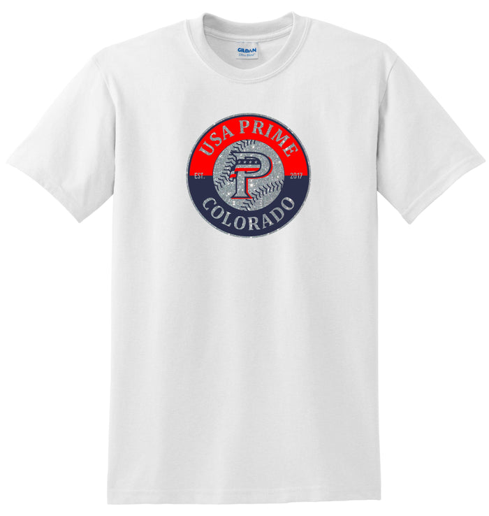 Prime Baseball Basic CIRCLE Tee- Matte or Glitter