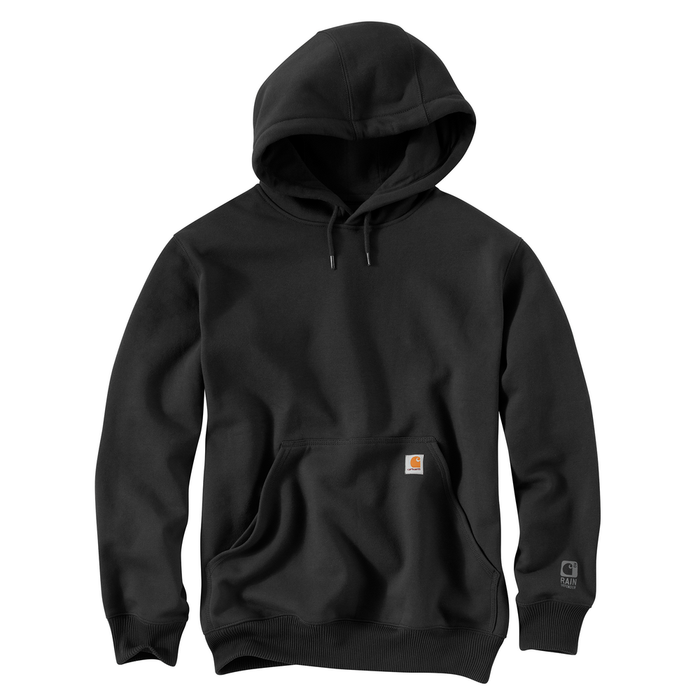 RAIN DEFENDER PAXTON HEAVYWEIGHT HOODED SWEATSHIRT - 001-Black | Carhartt 100615