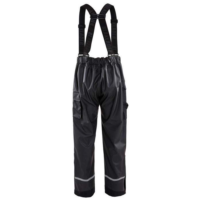 RAIN PANTS WITH REFLECTIVE DETAIL - 9900-Black | Blaklader 13872003