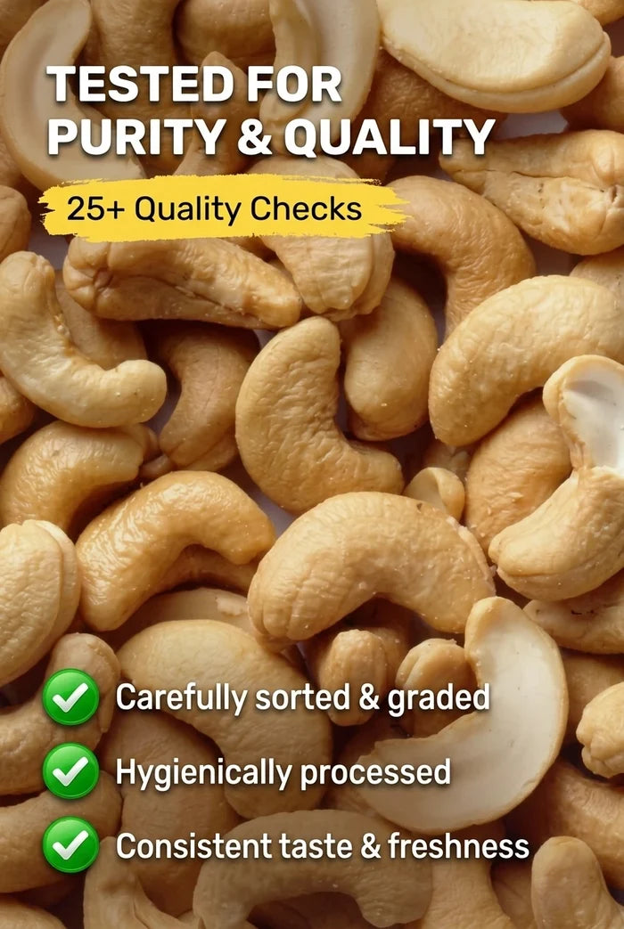 Raw Californian Almonds + Premium Goan Cashews - Kaju Combo