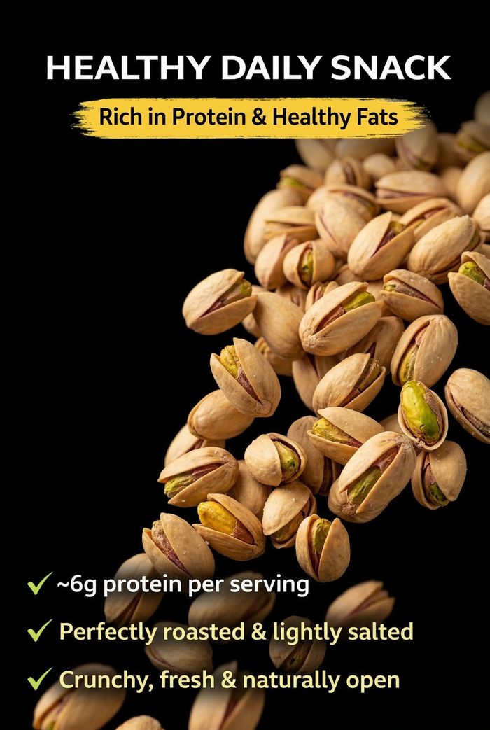 Raw Californian Pistachios + Premium Goan Cashews - Kaju Combo