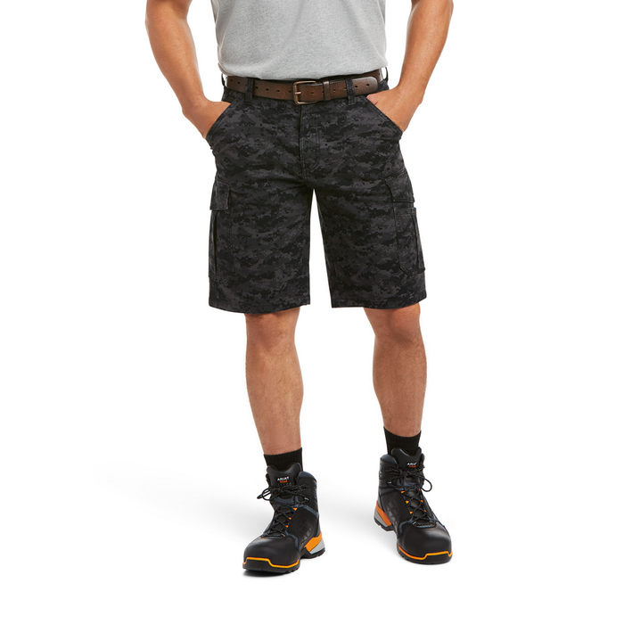 REBAR CARGO SHORTS - 001-Black | Ariat 10034682