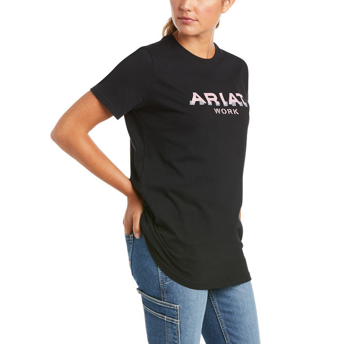 REBAR COTTON STRONG LOGO SHORT-SLEEVE T-SHIRT - 410-Navy | Ariat 10035284