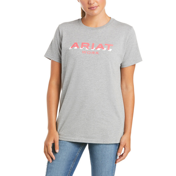 REBAR COTTON STRONG LOGO SHORT-SLEEVE TEE - 020-Gray | Ariat 10035283
