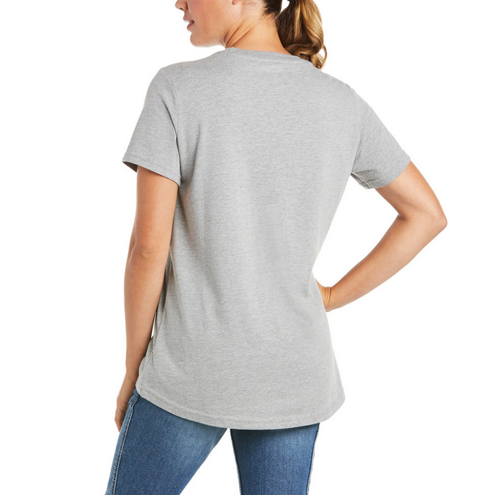 REBAR COTTON STRONG LOGO SHORT-SLEEVE TEE - 020-Gray | Ariat 10035283