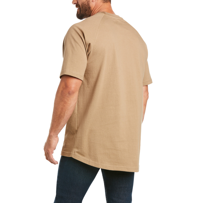 REBAR COTTON STRONG SHORT-SLEEVE T-SHIRT - 250-Beige/Khaki | Ariat 10035008