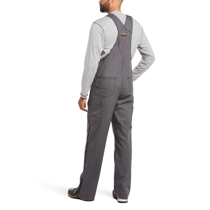 REBAR DURACANVAS UNLINED BIB - 020-Gray | Ariat 10034653