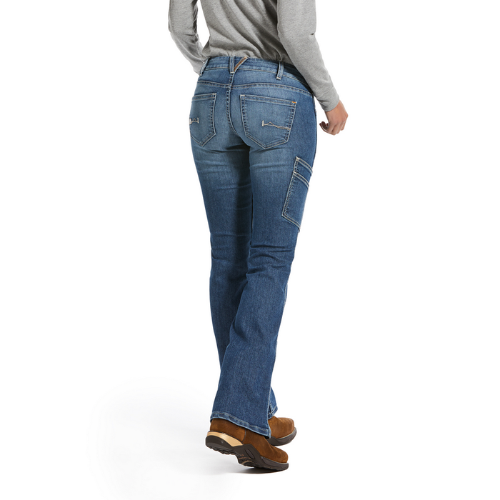 REBAR DURASTRETCH RAVEN BOOT JEAN - 400-Blue | Ariat 10032461