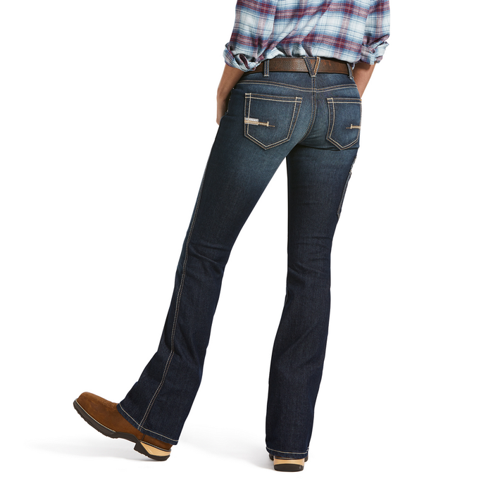 REBAR DURASTRETCH RIVETER BOOT JEAN - 400-Blue | Ariat 10032462