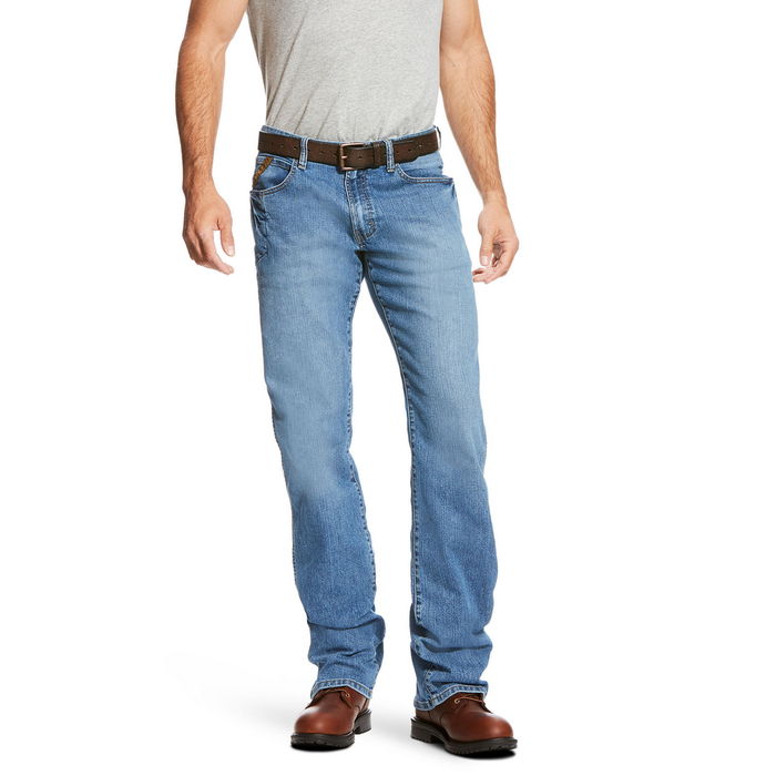 REBAR M4 DURASTRETCH BASIC BOOT WORK JEAN - 400-Blue | Ariat 10021854