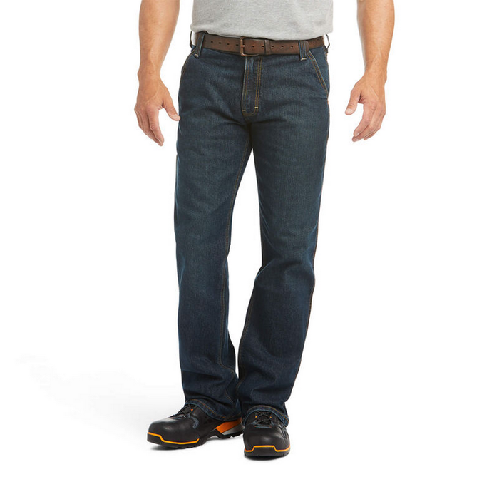 REBAR M4 DURASTRETCH WORKHORSE BOOT JEAN - 400-Blue | Ariat 10018377