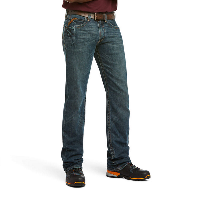 REBAR M5 DURASTRETCH EDGE STACKABLE STRAIGHT JEAN - 429-Indigo | Ariat 10016222