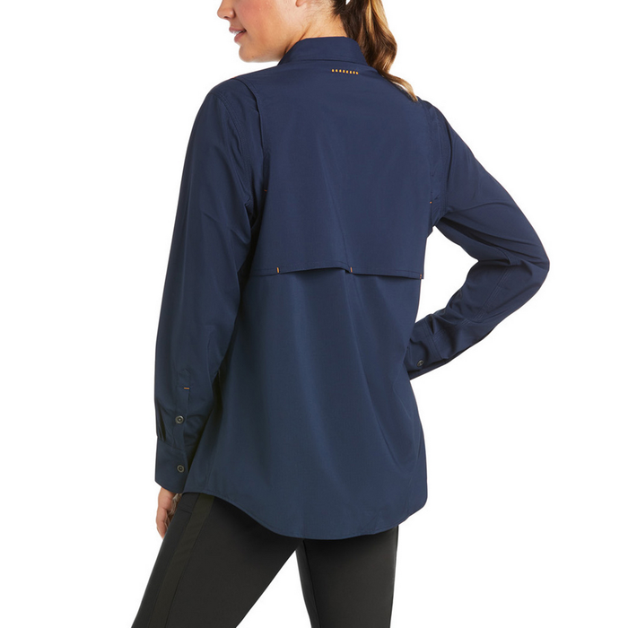 REBAR MADE TOUGH VENTTEK DURASTRETCH LONG-SLEEVE WORK SHIRT - 400-Blue | Ariat 10034885
