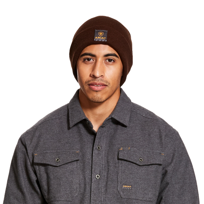 REBAR WATCH CAP BROWN - 200-Brown | Ariat 10027795