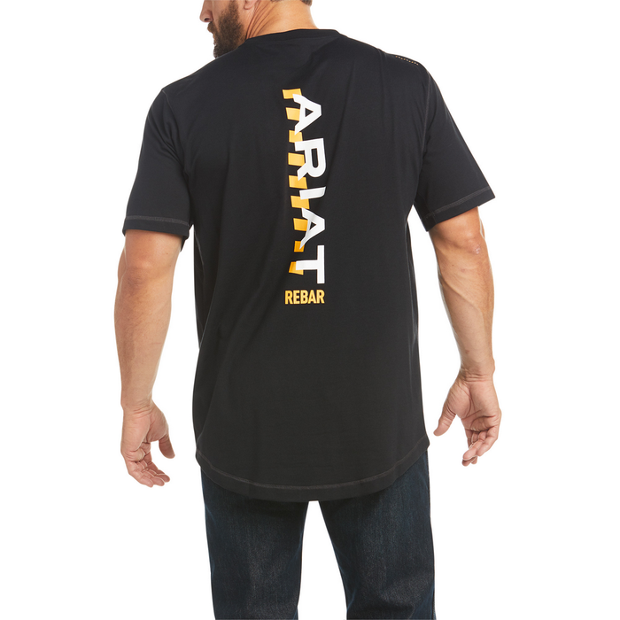 REBAR WORKMAN LOGO SHORT-SLEEVE SHIRT - 001-Black | Ariat 10035402