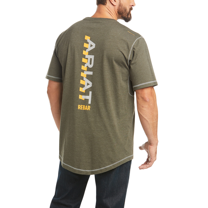 REBAR WORKMAN LOGO SHORT-SLEEVE TEE - 300-Green | Ariat 10035401
