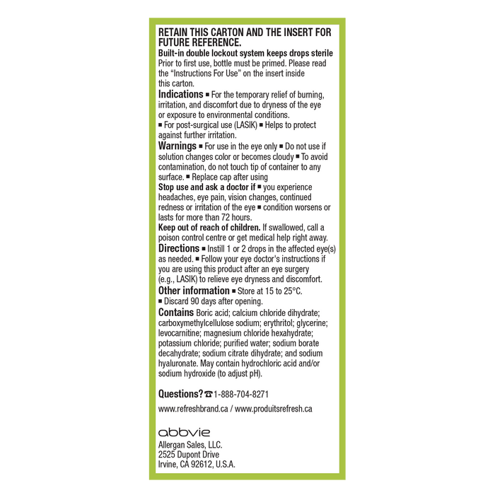 Refresh® Fusion® Preservative Free Mutlidose 10ml