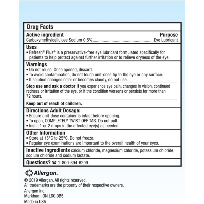 Refresh® Plus® Ophthalmic Solution