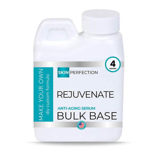 Rejuvenate Anti-Aging Serum 4oz white jug bulk serum base paraben-free vegan made in USA