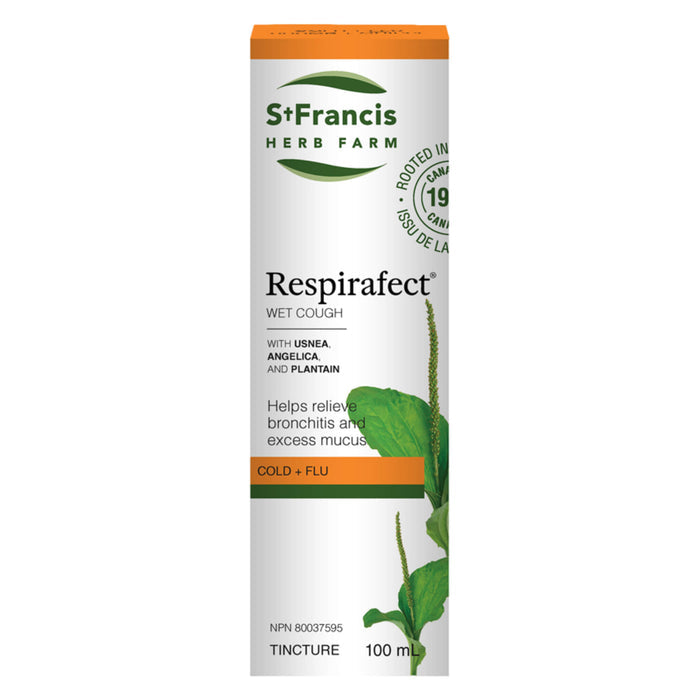 Box of St. Francis Herb Farm Respirafect 100ml