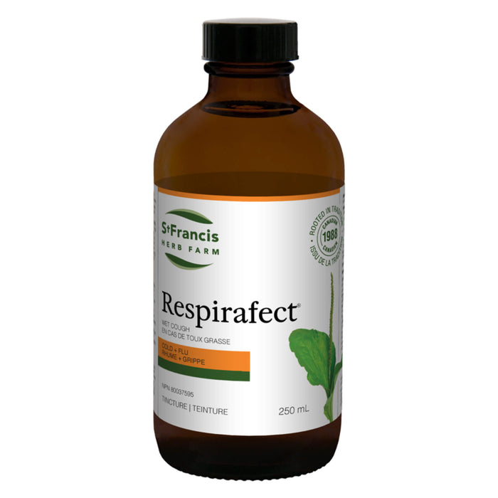 Bottle of St. Francis Herb Farm Respirafect 250ml