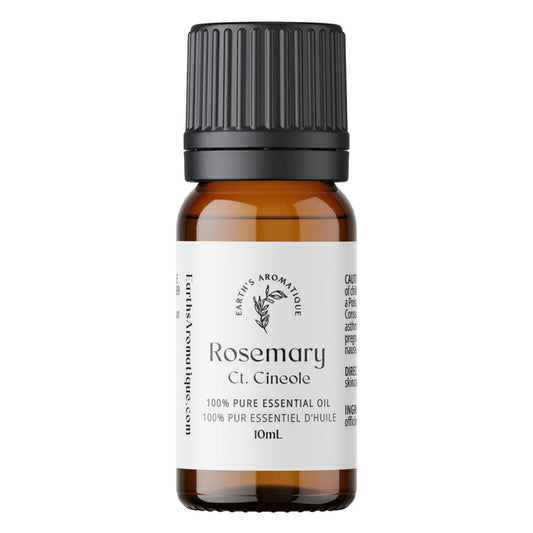Bottle of Earth's Aromatique Rosemary Ct. Cineole Essential Oil 10 mL