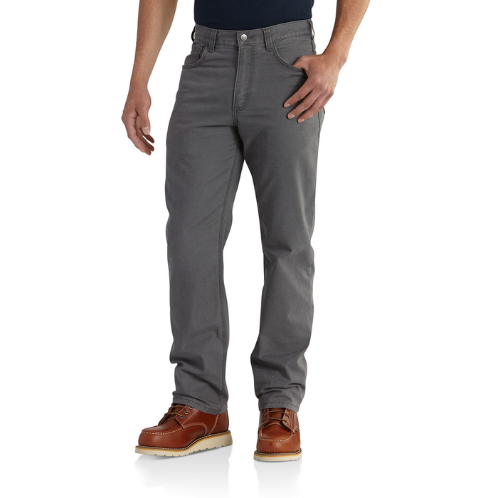 RUGGED FLEX RIGBY FIVE POCKET PANT - 039-Gravel | Carhartt 102517