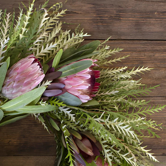 Safari and Pink Ice Protea Wreaths