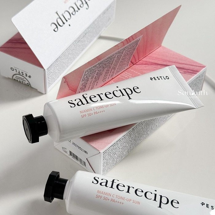 SAFERECIPE NIAMIN C TONE UP SUN CREAM - Crema Multifunctionala Cu Protectie Solara SPF 50+ Pa++++ - skinseen.ro